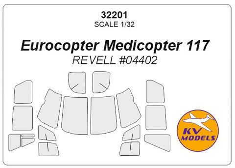 KV Models 32201 1/32 Eurocopter  Medicopter 117 (REVELL #04402) (For Revell)