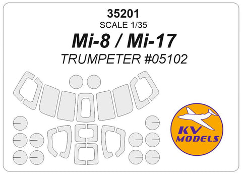 KV Models 35201 1/35 Mi-8 / Mi-17 (TRUMPETER #05102) + wheels masks (For Trumpeter)