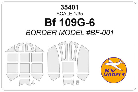 KV Models 35401 1/35 Bf 109G-6 (BORDER MODEL #BF-001) + masks for wheels (For Border Model)