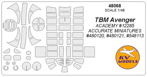 KV Models 48068 1/48 TBM Avenger (ACADEMY #12285 / ACCURATE MINIATURES #480120, #480121, #548113) (For ACADEMY / ACCURATE MINIATURES)
