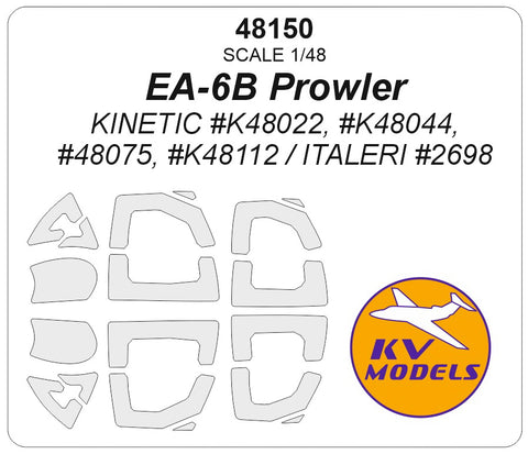 KV Models 48150 1/48 EA-6B Prowler (ITALERI #2698 / KINETIC #K48022, #K48044, #48075, #K48112) + wheels masks (For RODEN)