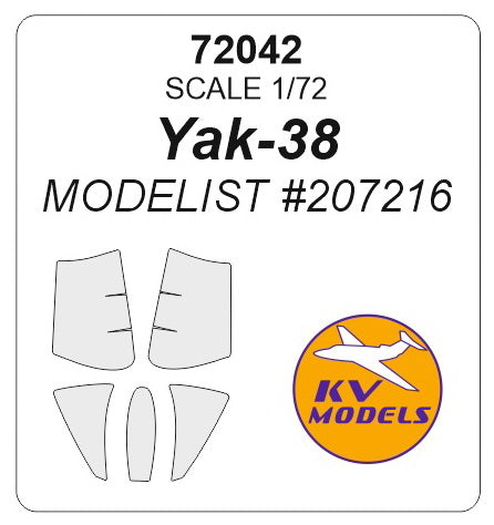 KV Models 72042 1/72 Yak-38 (For MODELIST)