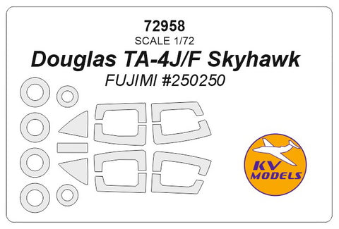 KV Models 72958 1/72 Douglas TA-4J/F Skyhawk (Fujimi #250250) + wheels masks (For FUJIMI)