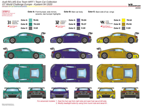 LB Production 24062 1/24 Audi R8 LMS Evo - Kyalami 9H 2020 - Team WRT / Car Collection