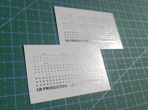 LB Production 24089 Chrome Rivet decal set (Set of 2pcs)