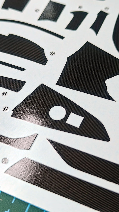 LB Production LBM4CF 1/24 BMW M4 GT3 Carbon Fibre decal