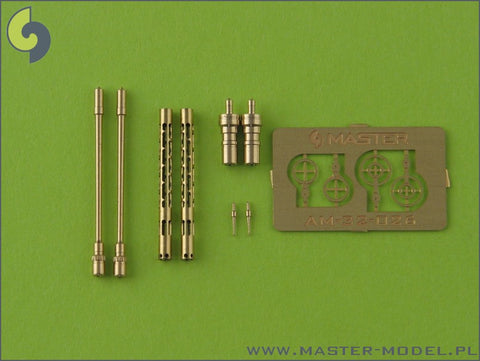 MASTER AM-32-026 1/32 German aircraft machine gun MG 81and MG 81Z - turned barrels and etched sights (2pcs)