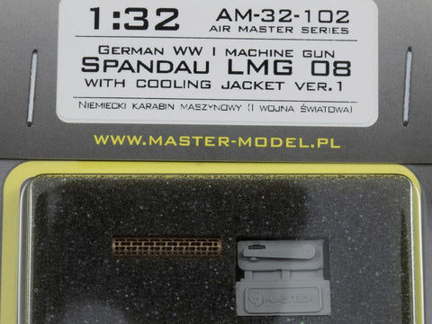 MASTER AM-32-102 1/32 German WW I machine gun Spandau LMG 08 (1pc) - with cooling jacket ver.1