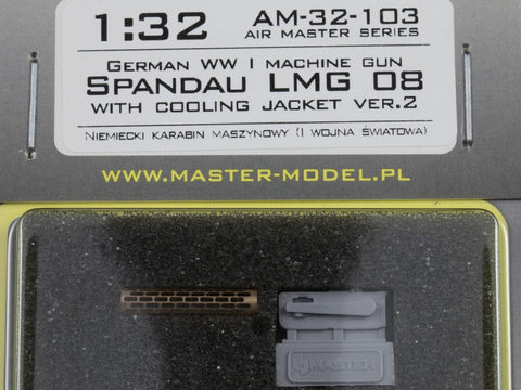 MASTER AM-32-103 1/32 German WW I machine gun Spandau LMG 08 (1pc) - with cooling jacket ver.2