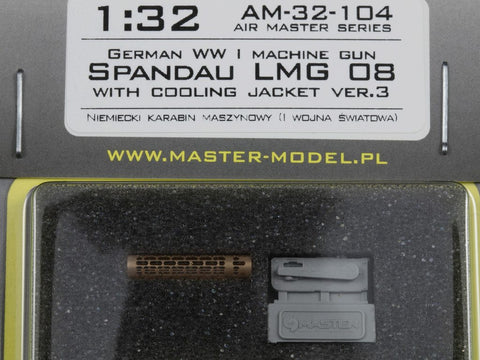 MASTER AM-32-104 1/32 German WW I machine gun Spandau LMG 08 (1pc) - with cooling jacket ver.3