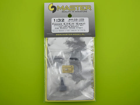 MASTER AM-32-105 1/32 Fokker E.II/E.III (Early) - ammunition feed chute with belt for LMG 08 Spandau (for Wingnut Wings kitset)