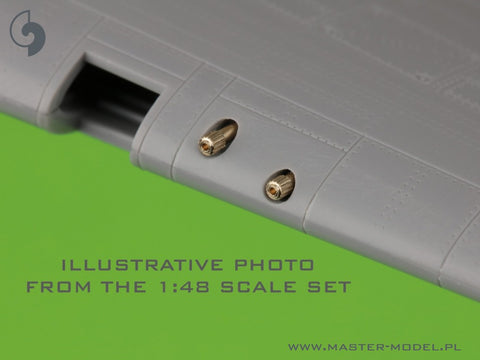 MASTER AM-32-130 1/32 Hawker Hurricane Mk.IIb - Browning .303 cal barrel tips & bead sight mount