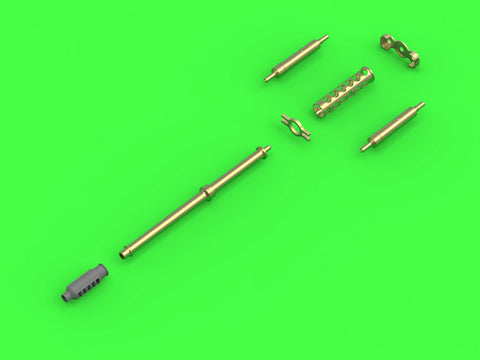 MASTER AM-35-002 1/35 AH-64 Apache - M230 Chain Gun barrel (30mm), Pitot Tubes and tail antenna (resin, PE and turned parts)