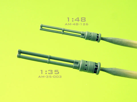 MASTER AM-35-003 1/35 Mi-24 (Hind D/E) - JakB-12.7 machine gun barrel and DUAS probe (metal and resin parts)