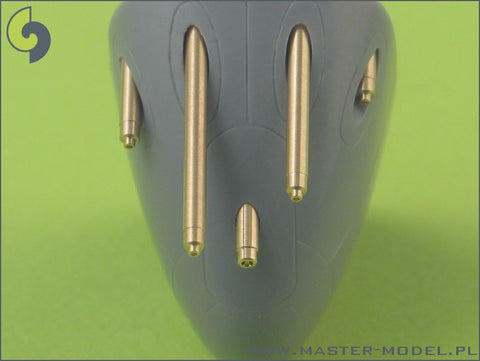 MASTER AM-48-023 1/48 P-38 Lightning late type armament (.50 cal Brownings with covered cooling jackets, 20mm cannon tips)