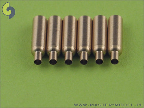 MASTER AM-48-025 1/48 P-40 E - N fairings with blast tubes for .50cal Browning (6pcs)