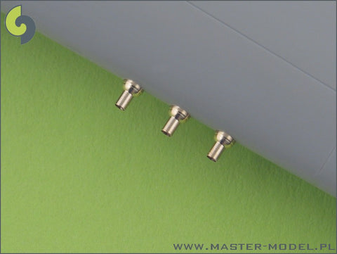 MASTER AM-48-025 1/48 P-40 E - N fairings with blast tubes for .50cal Browning (6pcs)