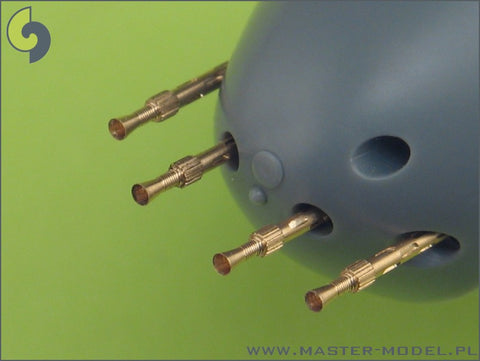 MASTER AM-48-026 1/48 British Mk 2 Browning .303 caliber (7,7mm) with flash hider (4pcs)
