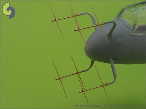 MASTER AM-48-027 1/48 German radar FuG 220 Lichtenstein SN-2 (used on nightfighters Bf 110, Ju 88 and other)