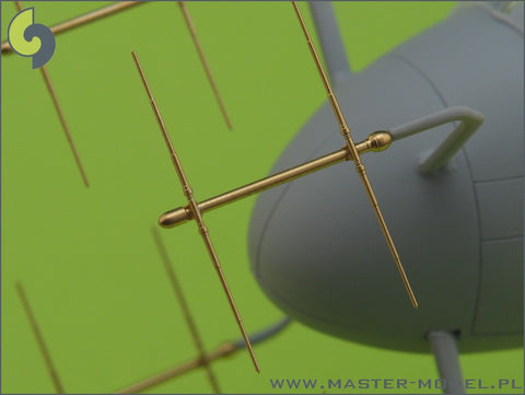 MASTER AM-48-027 1/48 German radar FuG 220 Lichtenstein SN-2 (used on nightfighters Bf 110, Ju 88 and other)