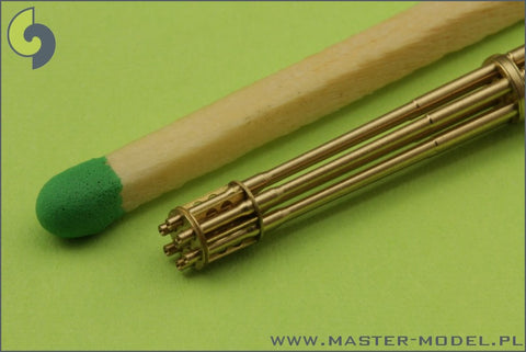 MASTER AM-48-037 1/48 M61 A1 Vulcan - Six-barrelled rotary 20mm cannon - turned barrels with etched barrel clamps