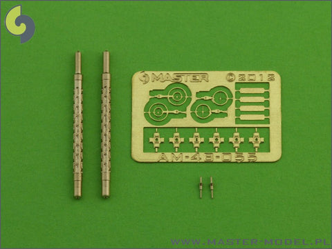 MASTER AM-48-055 1/48 German aircraft machine gun MG 15 - turned barrels and etched sights (2pcs)