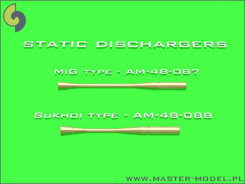 MASTER AM-48-087 1/48 Static dischargers - type used on MiG jets (14psc)