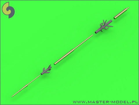 MASTER AM-48-122 1/48 Su-17, Su-20, Su-22 (Fitter) - Pitot Tubes (optional parts for all versions) and 30mm gun barrels