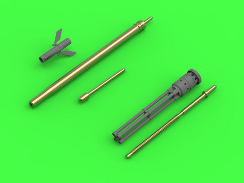 MASTER AM-48-126 1/48 Mi-24 (Hind D/E) - JakB-12.7 machine gun barrel and DUAS probe (metal and resin parts)