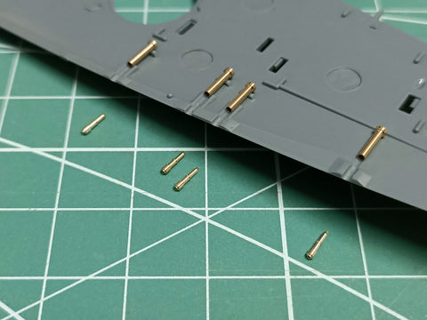MASTER AM-48-164 1/48 Spitfire Mk.Ia/IIa/Va - Browning .303 barrel tips (for Eduard)