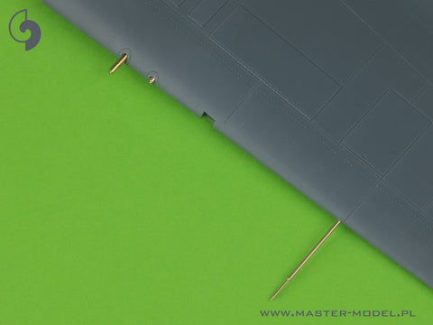 MASTER AM-48-168 1/48 F4F-3 Wildcat EARLY (pre-war) - .50 Browning gun barrels with oblong holes & early Pitot Tube