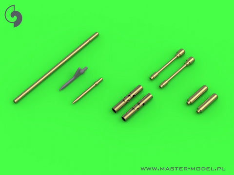 MASTER AM-48-169 1/48 F4F-3 Wildcat LATE - .50 Browning gun barrels with round holes & Pitot Tube (two options)