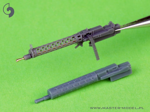 MASTER AM-48-183 1/48 German WW I machine gun Spandau LMG 08/15 (2 pcs) - with SHORT charging handle - complete guns incl. 3D resin & brass parts