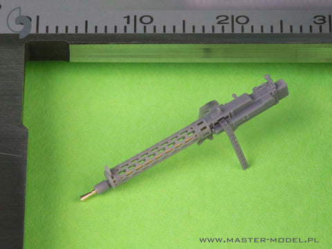 MASTER AM-48-183 1/48 German WW I machine gun Spandau LMG 08/15 (2 pcs) - with SHORT charging handle - complete guns incl. 3D resin & brass parts