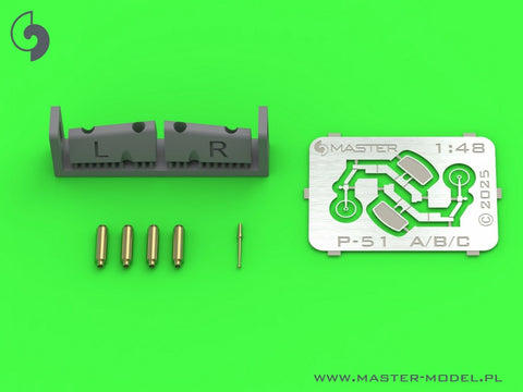 MASTER AM-48-185 1/48 P-51B Mustang - armament & gunsight detail set (for Eduard)