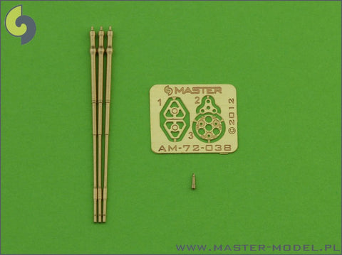MASTER AM-72-038 1/72 M197 - Three-barrelled rotary 20mm cannon - turned barrels with etched barrel clamps - used on AH-1 Cobra