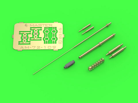 MASTER AM-72-109 1/72 AH-64 Apache - M230 Chain Gun barrel (30mm), Pitot tubes and tail antenna (resin, PE and turned parts)