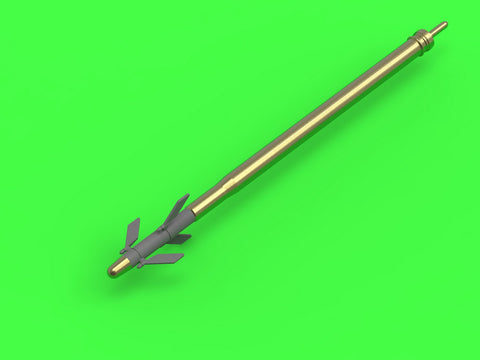 MASTER AM-72-110 1/72 Mi-24 (Hind D/E) - JakB-12.7 machine gun barrel and DUAS probe (metal and resin parts)