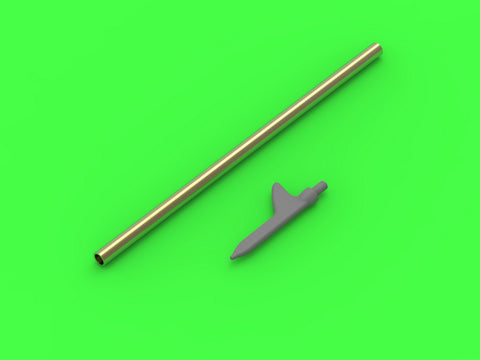 MASTER AM-72-146 1/72 US WWII Pitot Tube - "Shark-fin" type probe (1 pc) - used on P-36, P-39, P-40, P-47, A-36, B-239, T-6, B-25 and many more