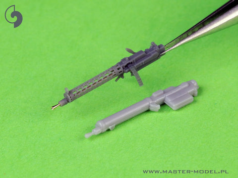 MASTER AM-72-170 1/72 German WW I machine gun Spandau LMG 08/15 (2 pcs) - with LONG charging handle - complete guns incl. 3D resin & brass parts
