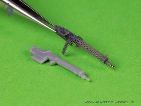MASTER AM-72-170 1/72 German WW I machine gun Spandau LMG 08/15 (2 pcs) - with LONG charging handle - complete guns incl. 3D resin & brass parts