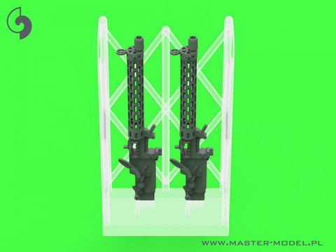 MASTER AM-72-170 1/72 German WW I machine gun Spandau LMG 08/15 (2 pcs) - with LONG charging handle - complete guns incl. 3D resin & brass parts