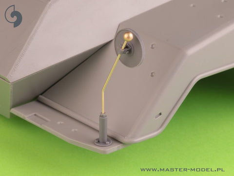 MASTER GM-16-006 1/16 Width indicators for German vehicles (4pcs, LONG - used e.g. on Sd.Kfz. 234)
