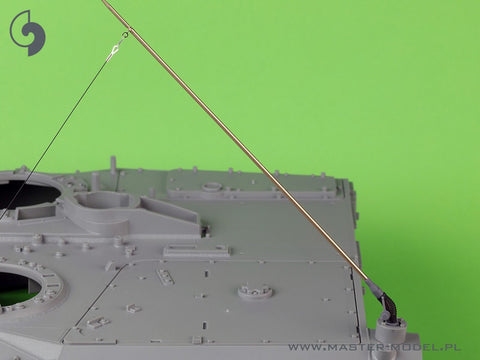 MASTER GM-16-008 1/16 Antenna Comrod VHF3088VM - used on Leopard 2 A7V and other vehicles (2pcs) - TILTED version