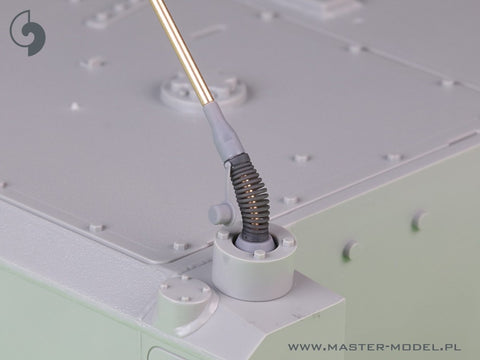 MASTER GM-16-008 1/16 Antenna Comrod VHF3088VM - used on Leopard 2 A7V and other vehicles (2pcs) - TILTED version