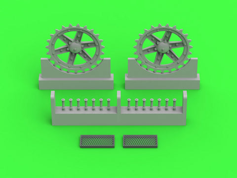 MASTER GM-35-037 1/35 Polish light tank 7TP - drive wheels & engine grills (for IBG kit)