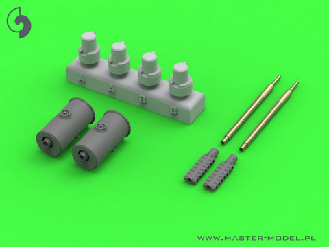 MASTER GM-35-058 1/35 Flakpanzer IV & V & 38(t) "Kugelblitz" - MK103 (30mm) cannon barrels with armoured sleeve (for Dragon, Takom, Border kit)
