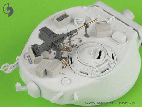 MASTER GM-35-063 1/35 Browning M2HB .50 cal (12,7mm) - machine gun on tank mount - WWII version (early M23 cradle with early tray)