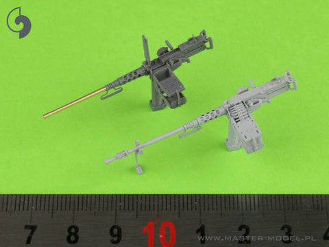 MASTER GM-35-063 1/35 Browning M2HB .50 cal (12,7mm) - machine gun on tank mount - WWII version (early M23 cradle with early tray)