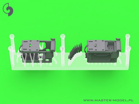 MASTER GM-35-063 1/35 Browning M2HB .50 cal (12,7mm) - machine gun on tank mount - WWII version (early M23 cradle with early tray)